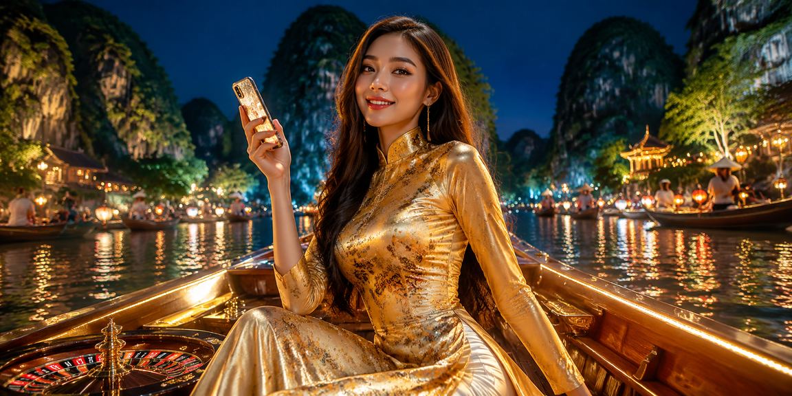 Người dùng Ninh Bình trải nghiệm casino di động với trang phục áo dài truyền thống